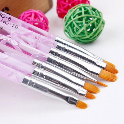 

7pcsset DIY UV Gel Nail Art Brush Polish Painting Pen Kit For Salon Manicure