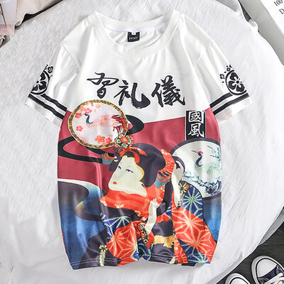 

Toponeto Fashion Lover Splash-ink 3D Printing Tees Shirt Short Sleeve T-Shirt Blouse Tops