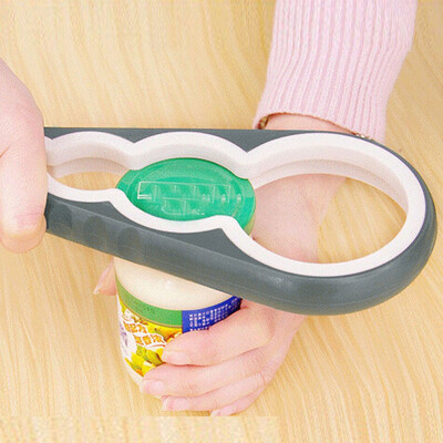 

Gobestart Jar Bottle Cover Gourd-shaped 4 in 1 Key Multifunction Can Opener Kitchen Tool