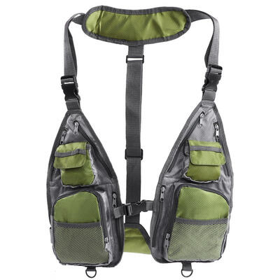 

Greensen Simple Breathable Mesh Fishing Vest Summer Outdoor Multi-functional Quick-Dry Fly Vest