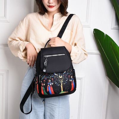 

Oxford cloth shoulder bag women Korean fashion ladies backpack casual canvas womens handbags