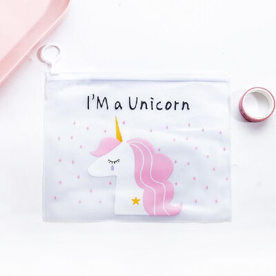 

Cartoon PVC Transparent Pencil Case Document Bag Water-Proof Zipper Pouch File Folder Stationery Organizer 2117CM 8367Inch