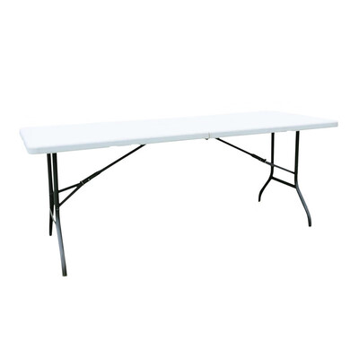 

Ktaxon 6 Folding Table Portable Multipurpose Rectangle Plastic Tables for Indoor Outdoor Picnic Party Dining Camping White