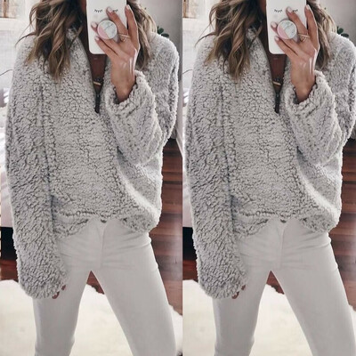 

Women Winter Fluffy Crop Turtleneck Pullover Knitted Sweater Jumper Knitwear Top