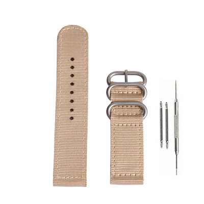 

Gobestart 22MM Military Nylon Wrist Band Strap For Watch Stainless Steel Buckle