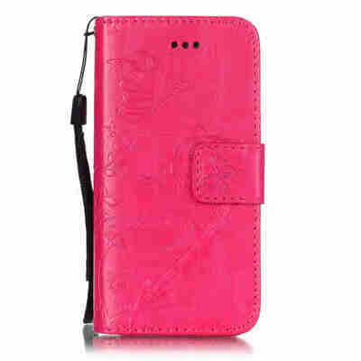 

Single Embossed - Butterfly Flower PU Phone Case for iPhone 5 5S SE