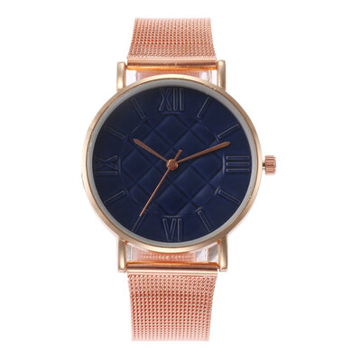 

RM Fashion Magnetic buckle Dazzling women Mesh Belt Watch ladies Quartz Analog