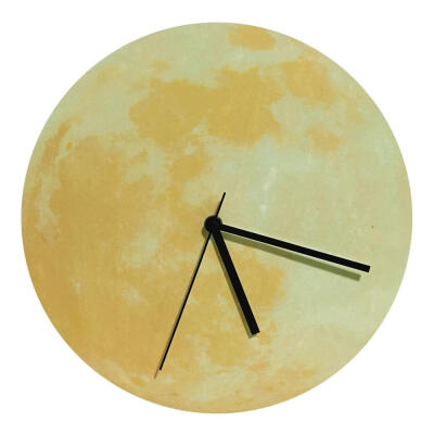 

30cm Moon Wall Clock Waterproof Luminous Home Decorative Hanging Clocks