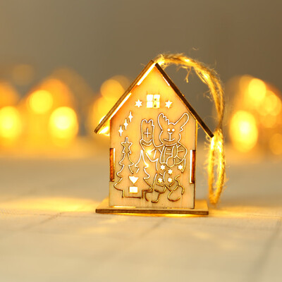

〖Follure〗Christmas Ornaments LED Light Chalet Hotel Bar Christmas Tree Decoration