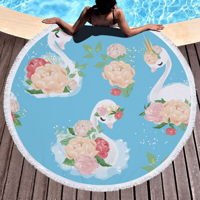 

Toponeto 1 PC Round Beach Pool Home Shower Towel Blanket Table Cloth Yoga Mat