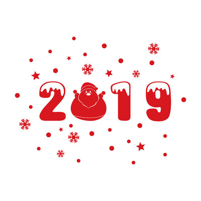 

Gobestart New Year Merry Christmas Snowflake Wall Sticker Home Shop Windows Decals Decor
