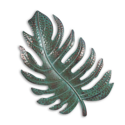 

Green Leaf Wall Decor Leaf Metal Wall Art Sculpture Vintage Rustic Home Decor Life Decoration