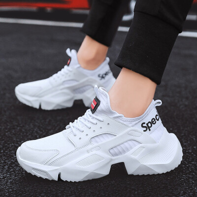 

Mens shoes sports shoes white shoes breathable street cake thick-soled old shoes