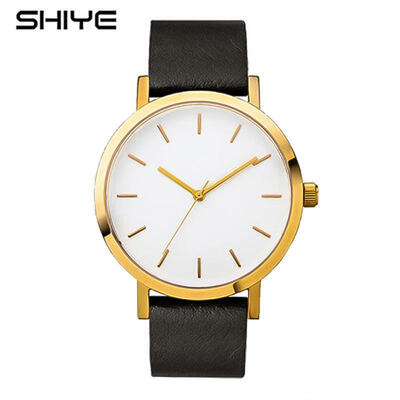 

Fashion Women Minimalist Watch Leather Band Stainless Steel Analog Quarzt Wristwatch Woman Lady Female Watches Reloj Mujer