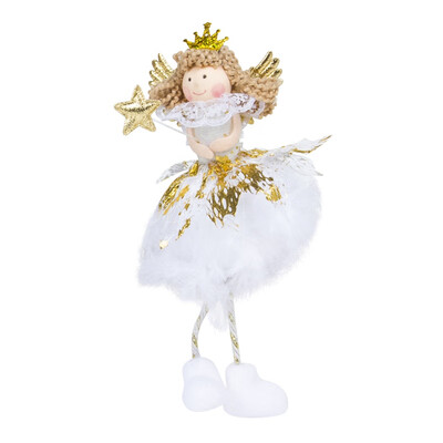 

New Hot 1pcs Christmas angel Doll Toy christmas Hanging ornament christmas tree Pendant kids year home table Decoration Ornament