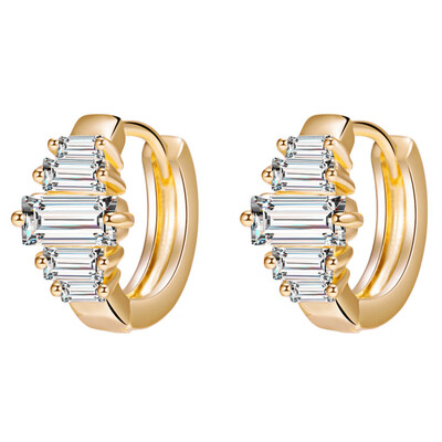 

Light Gold Color Fashion Stepped Irregular Design Earrings Wedding Womens Bar Fashion Jewelry Fashion Ladder Earrings