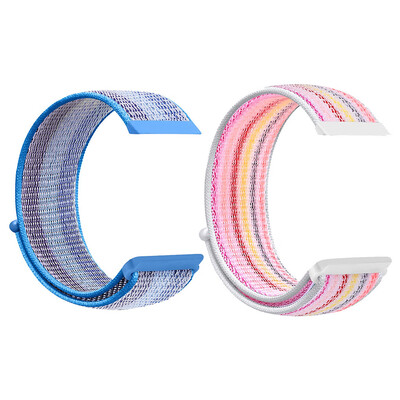 

〖Follure〗2PCS Magic Sticker Nylon Replacement Strap Wrist Band For Fitbit Versa Lite
