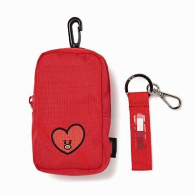 

KPOP BTS Cooky Tata Mini Pocket Purse Waist Packs Keychain Organizer Pouch Pendant package Card Pack