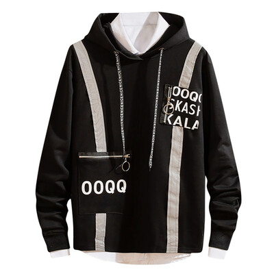 

Gobestart Mens Casual Fashion Letters Printed Pullover Hoodie Loose Outwear Tops Blouse