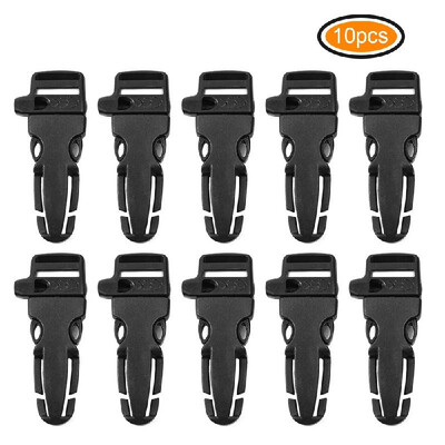 

10pcs Outdoor Side Quick Release Plastic Buckles with Emergency Whistle for 20mm Paracord Bracelet