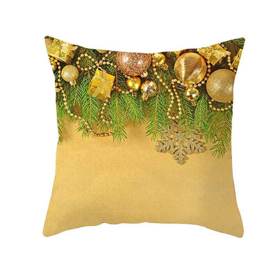 

〖Follure〗Christmas Pillow Case Glitter Polyester Sofa Throw Cushion Cover Home Decor
