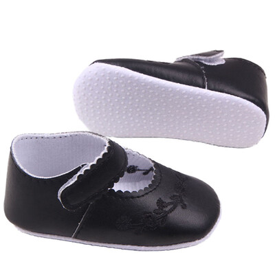 

Kid Girl Pu Leather Princess Crib Shoesborn Comfy Outdoor Baby Shoe 0-1 Years 4 Colors