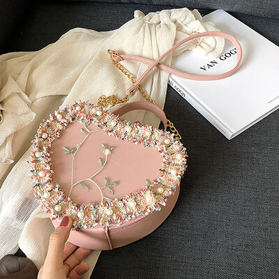 

Tailored Women Fashion New Lace Pearl Tote Handbag Messenger Crossbody Shoulder Bag