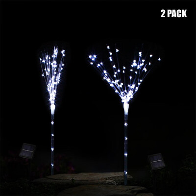 

Gobestart 100-LED DIY Shape Fireworks Tree Solar Lawn Light Pathway Garden Lamp 2PC