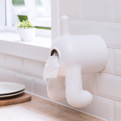 

Toponeto Cute Puppy PP Tissue Box Bathroom Toilet Waterproof Toilet Paper Box Roll Paper