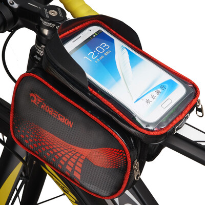 

Yaphtes bicycle bag touch screen saddle bag mountain bike front beam bag mobile phone tube bag riding equipment accessories