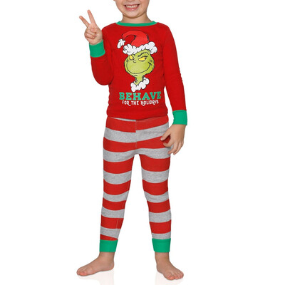 

Dr Seuss Holiday Grinch Pajamas Cotton - Family Christmas Pajamas Set