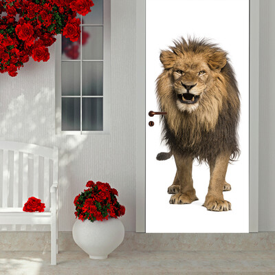 

〖Follure〗Christmas lion Door Cover Holiday Covers Decoration 30-Inch By 65-Feet