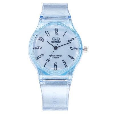 

RM Transparent QQ Watch Student Harajuku Watch Pure Color Delicate Carry NA4605