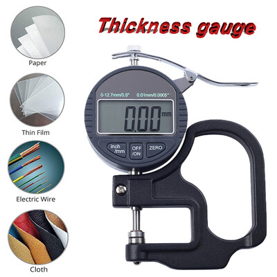 

〖Follure〗Digital Thickness Gauge Thickness Meter Precise Electronic with LCD Display