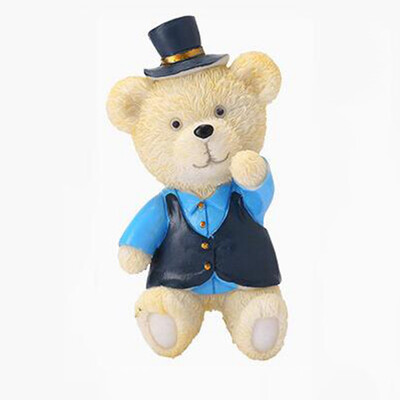 

Cartoon Bear Resin Adhesive Plug Socket Holder Storage Hook Home Wall Decor