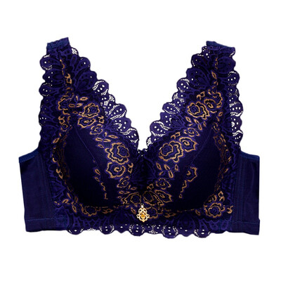 

Underwear Suit Female Summer Small Chest Bra Gathered To Receive A Pair Of Breast Girls Without Rims Sexy Lace Thin Bras