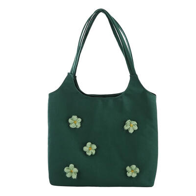 

Flower Summer Women Canvas Handbags Casual Shoulder Bag Daily Large Tote