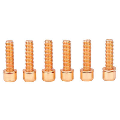

6pcsset High Carbon Steel M5 Hex Bicycle Holder Screws Bottle Rack Screws