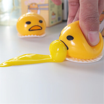 

Siaonvr Puking Egg Yolk Stress Ball With Yellow Goop Relieve Stress toys 5PC