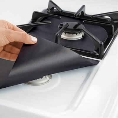 

Toponeto 2PCS Universal Stove Burner Covers Protector Sheets Oven Liner Reusable BK