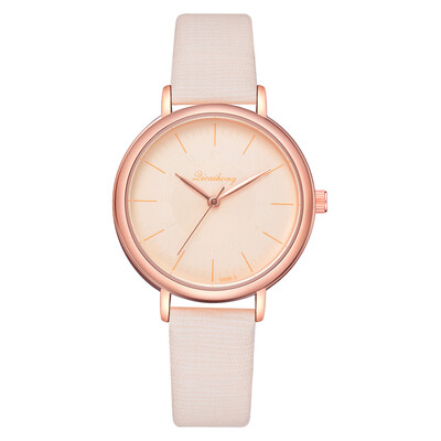 

Wish new direct sales quality belt business quartz watch casual temperament ladies watch wholesale