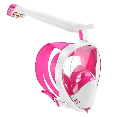 

Anti-fog Snorkeling Full Face Mask 360° Rotatable Snorkel Swimming Scuba Mask with Detachable Camera Mount for Men Women