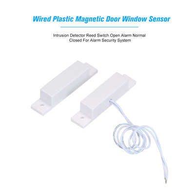

Wired Door Window Contact Magnetic Sensor Intrusion Detector Reed Switch Open Alarm Normal Closed For Alarm Security System