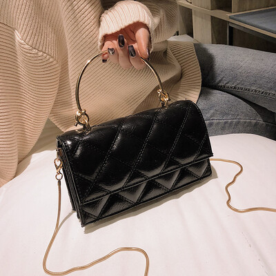 

Textured casual handbag Lingge chain bag Sen Department of small fragrance bag female 2019 new wave Korean version of the Messenger bag