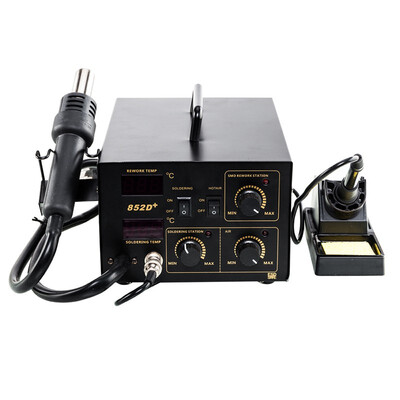 

Ktaxon 2 in 1 Digital Soldering Rework Station Hot Air Heat Gun Iron Solder Welder Desoldering System Kit Repair Tool w5p