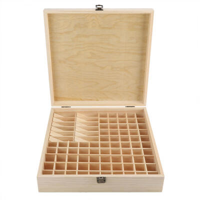 

Greensen 87 Slots Wooden Large Essential Oil Storage Holder Box Case Container Organizer