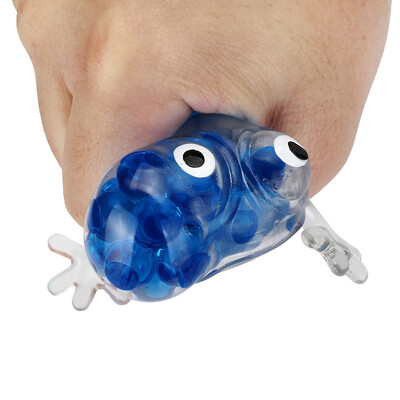 

〖Follure〗Novelty 6cm Bead Stress Ball Sticky Squeeze Frogs Squeezing Stress Relief Toy