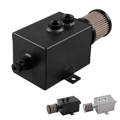 

Amazon EBAY hot car modification square welding ventilator oil can with air filter waste oil recovery pot AN10 air filter