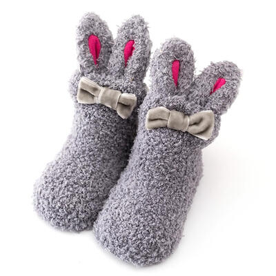 

Baby Coral Velvet Socks Cartoon Rabbit Toddler Warm Anti Slip Floor Socks