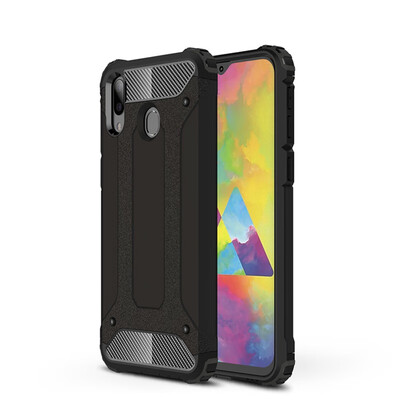 

Hybrid Armor Case Samsung Galaxy M20 SM-M205FDS Soft TPU Cover Samsung M20 SM-M205FNDS Heavy Duty Bumper Case